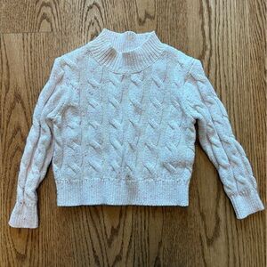 Blush Pink Cableknit Sweater 2T